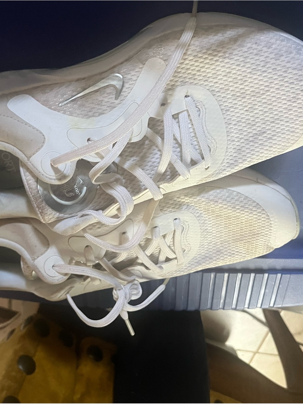 Nike Women’s White Mesh Athletic Sneakers